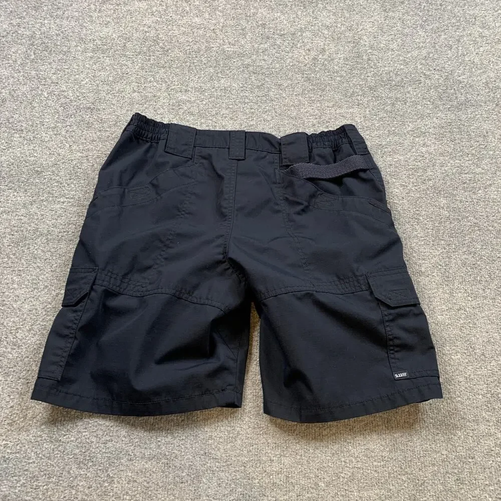5.11 Tactical Shorts Womens 10 Navy Pro Ripstop Cargo Pockets Elastic Waist Work
